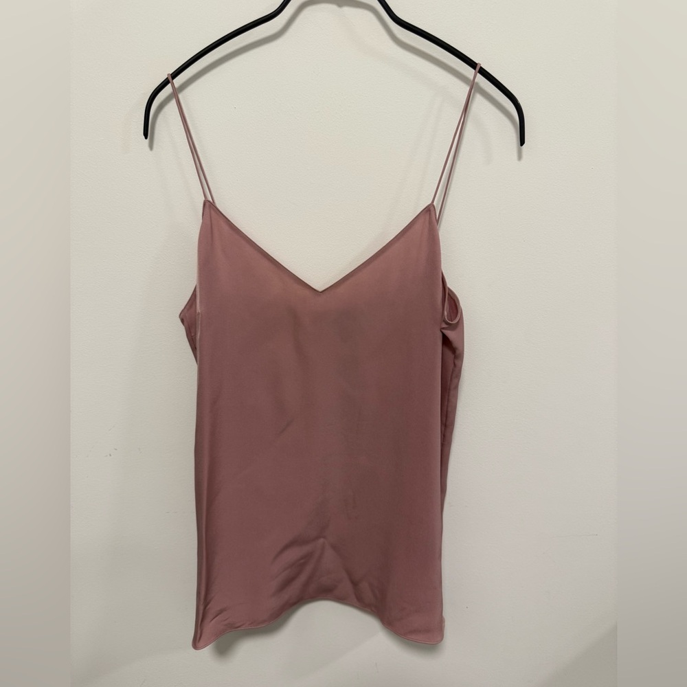 Theory Dart Slip Too in Pink | 100% Silk